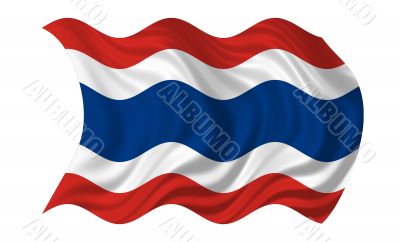 Waving Flag Of Thailand