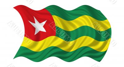 Waving Flag Of Togo
