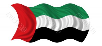 Waving Flag Of United Arab Emirates