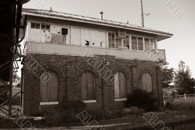 Disused Railway Station: Points Control Building