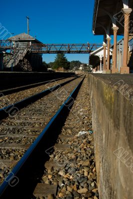 Disused Railway Station Platform and Tracks