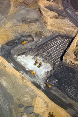 Aerial: Coal Mining Industry