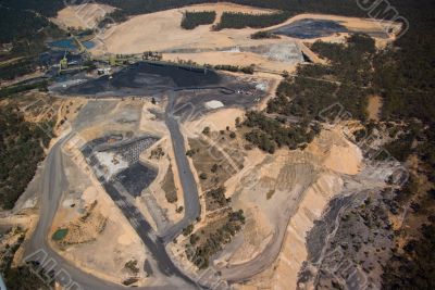 Aerial: Coal Mining Industry