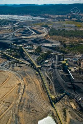 Aerial: Coal Mining Industry