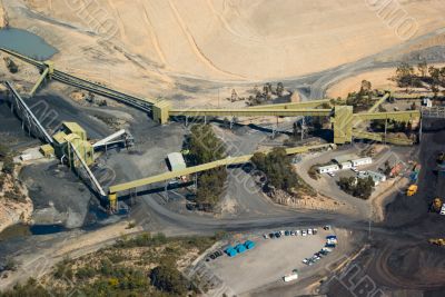 Aerial: Coal Mining Industry