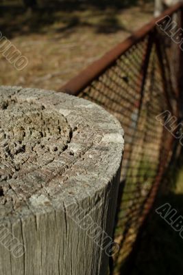 Rusty Gate and Post