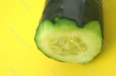 cucumber profile on yellow