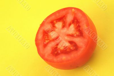 tomato profile on yelow