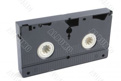 isolated VHS tape on white