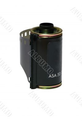 Film Canister - Isolated with Clipping Path