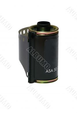 Film Canister - Isolated with Clipping Path Film Canister - Isolated with Clipping Path