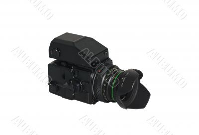 Isolated Medium Format Film SLR Camera