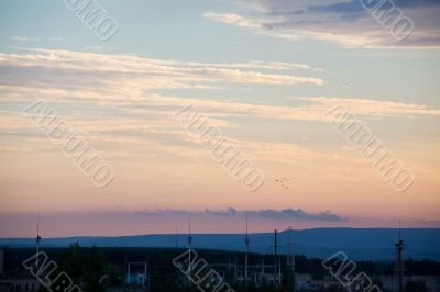 Industrial sunset
