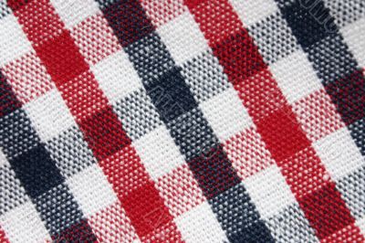 macro of colorful grid pattern cloth