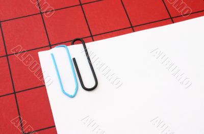 paper clips with copyspace
