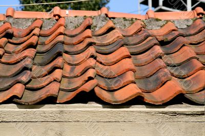 Tile on the roof
