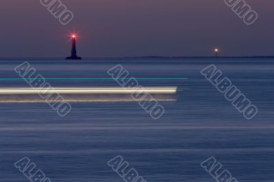 lighthouses by night