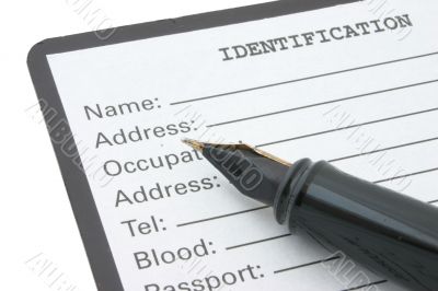 identification on white