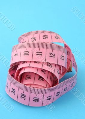 rolled measuring tape