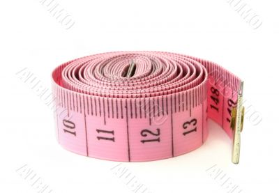 rolled measuring tape