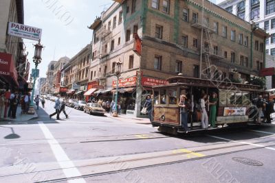 Trolley in City