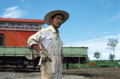 Farmer with Truck