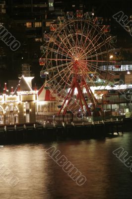 Ferry Wheel At Night