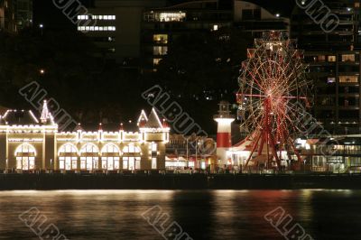 Ferry Wheel At Night