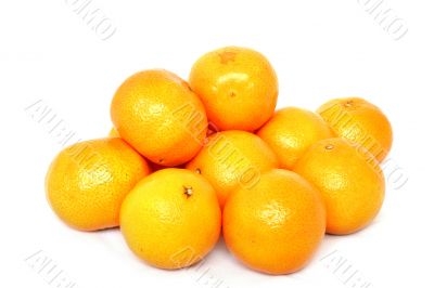 mandarins isolated