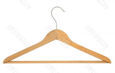 Coat Hanger - pure white background