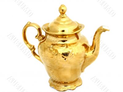 gilded pitcher