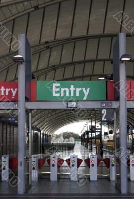 Train Station Entry Gate