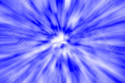 Blue Warp Abstract