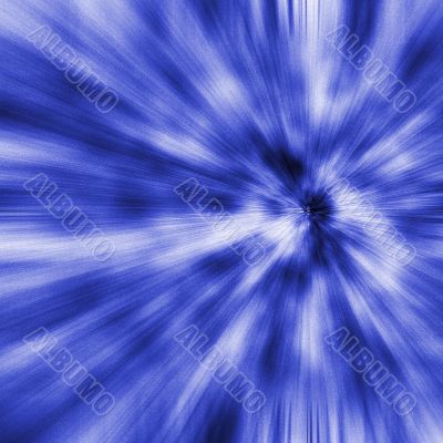 Blue Warp Abstract