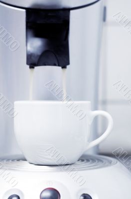 making coffee