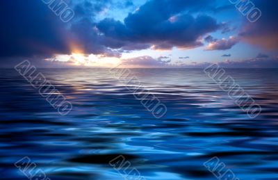 abstract ocean and sunset abstract ocean and sunset