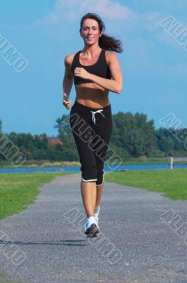 woman running