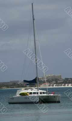 Sail Boat Anchored