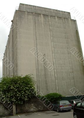 Huge concrete storage building