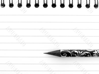 notepad with pencil 1