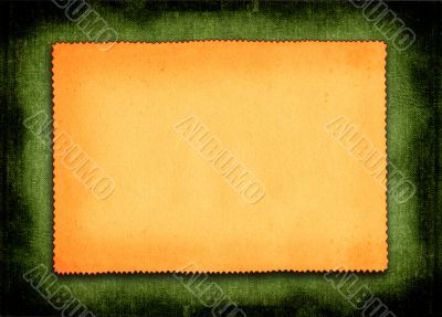 paper on green background