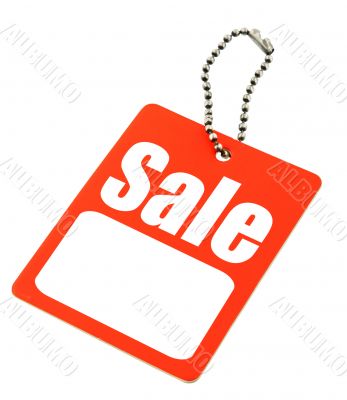Sale tag with copy space