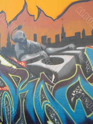 Graffiti - the disc jockey