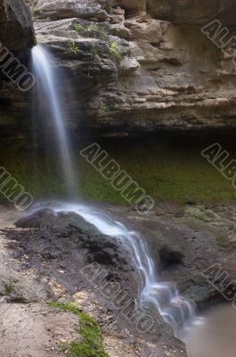 small blurred waterfall