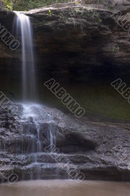 small blurred waterfall