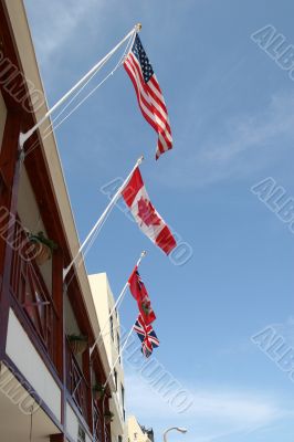 Red White and Blue Flags