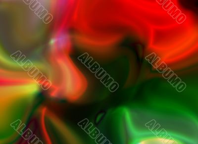multi coloured silk abstract