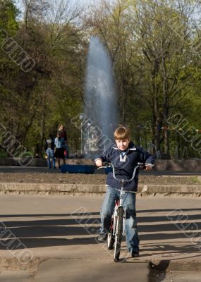 Boy on a bicycle