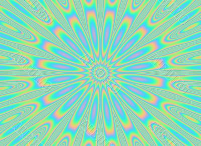 psychedelic dazzle petal