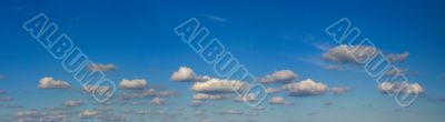 High resolution bright sky panorama